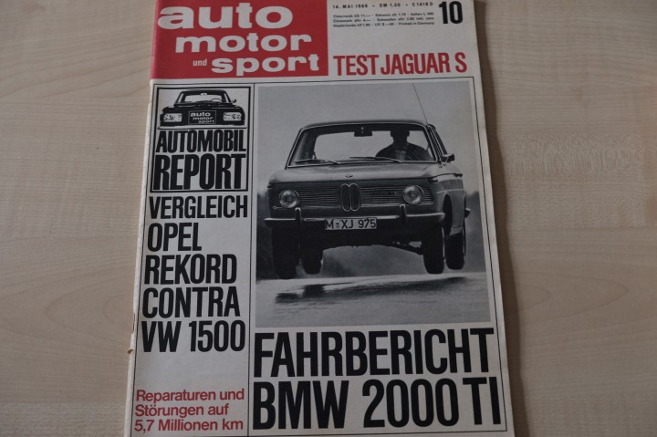 Deckblatt Auto Motor und Sport (10/1966)